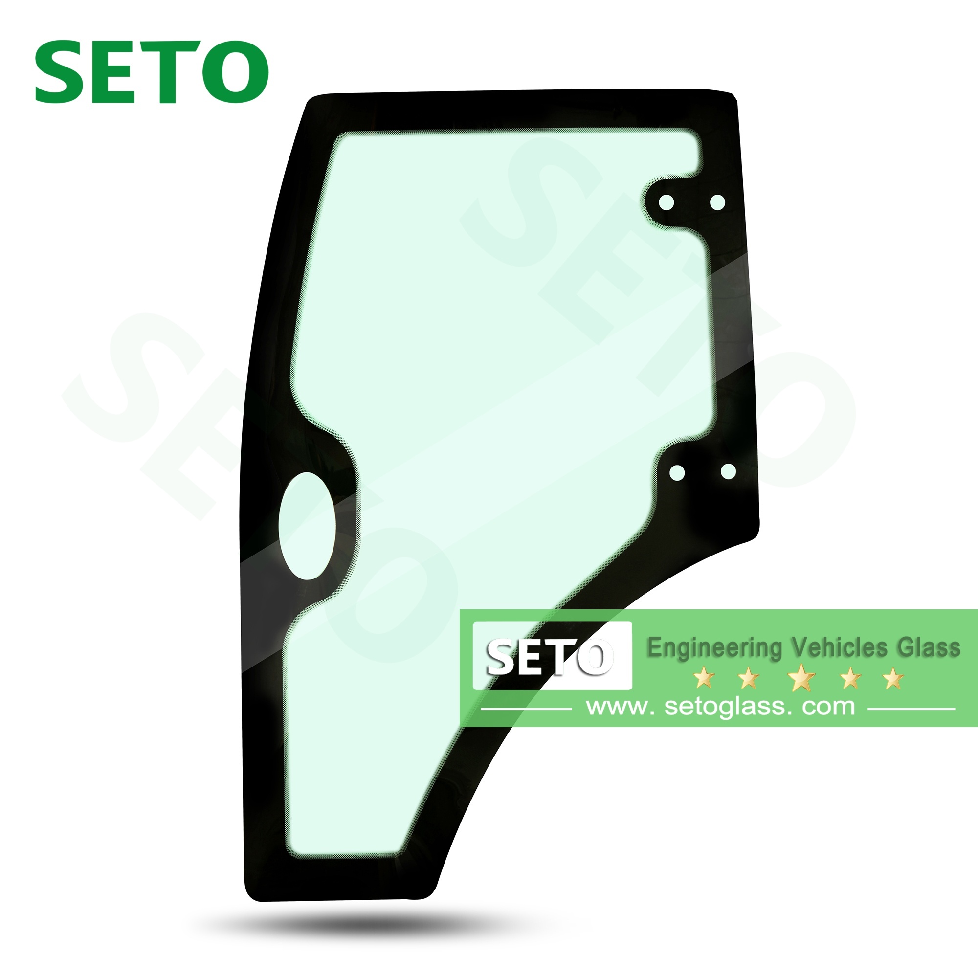 Tempered Earthmover/Pushdozer/Bulldozer Windshield Glass Engineering Vehicle Glass