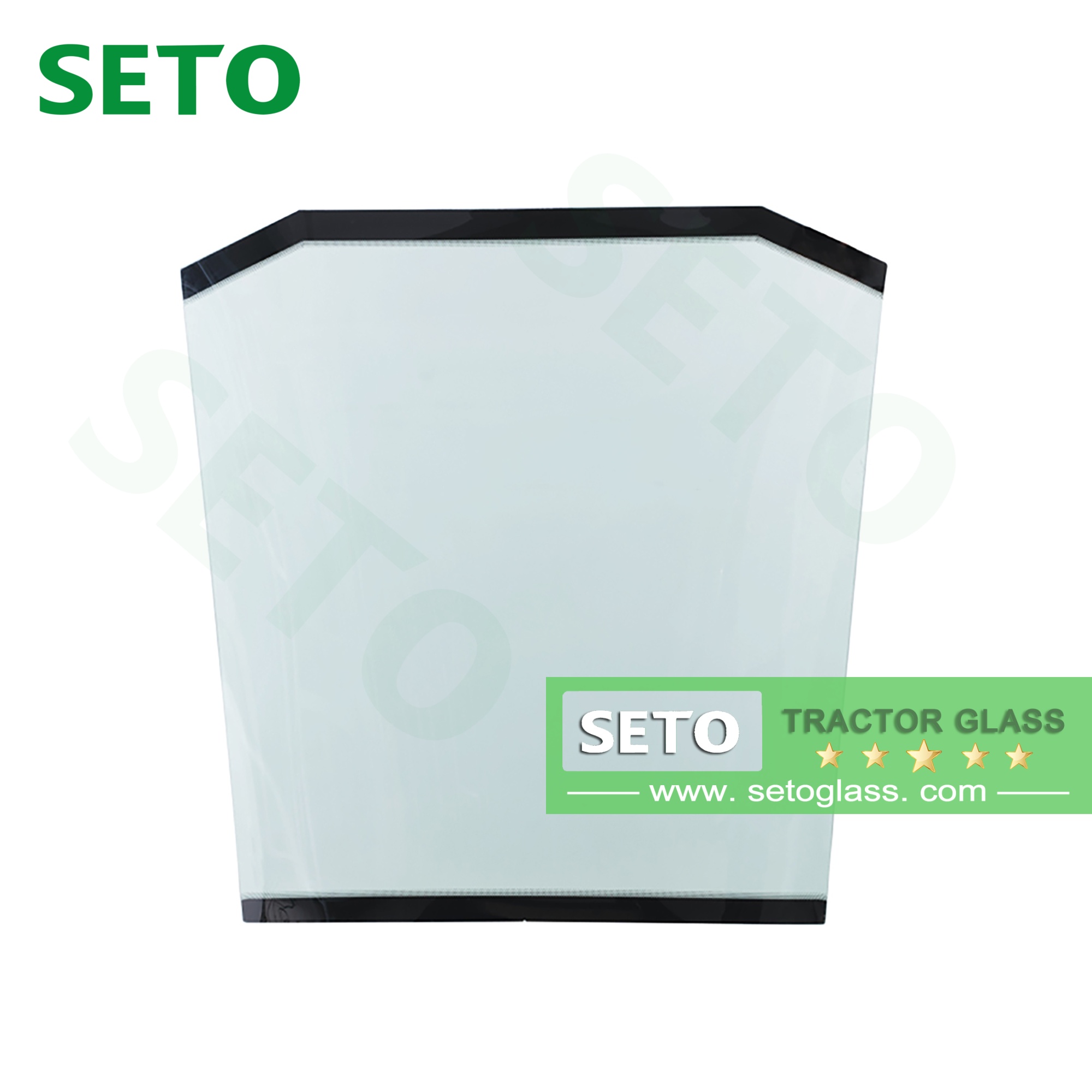 Tractor Cab Glass Tempered Safety Side Door Window Glass 