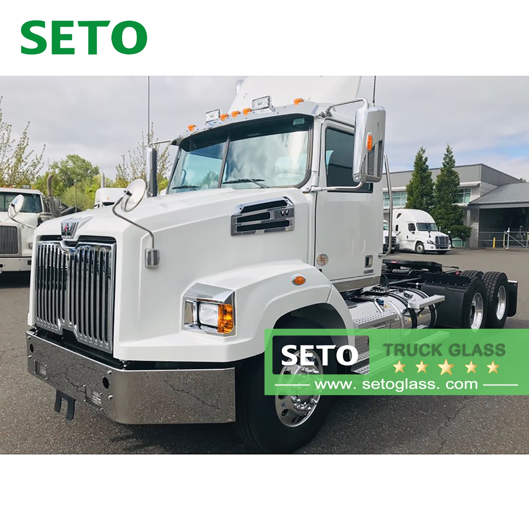 Truck Front Windshield Side Window Door Glass for Hino