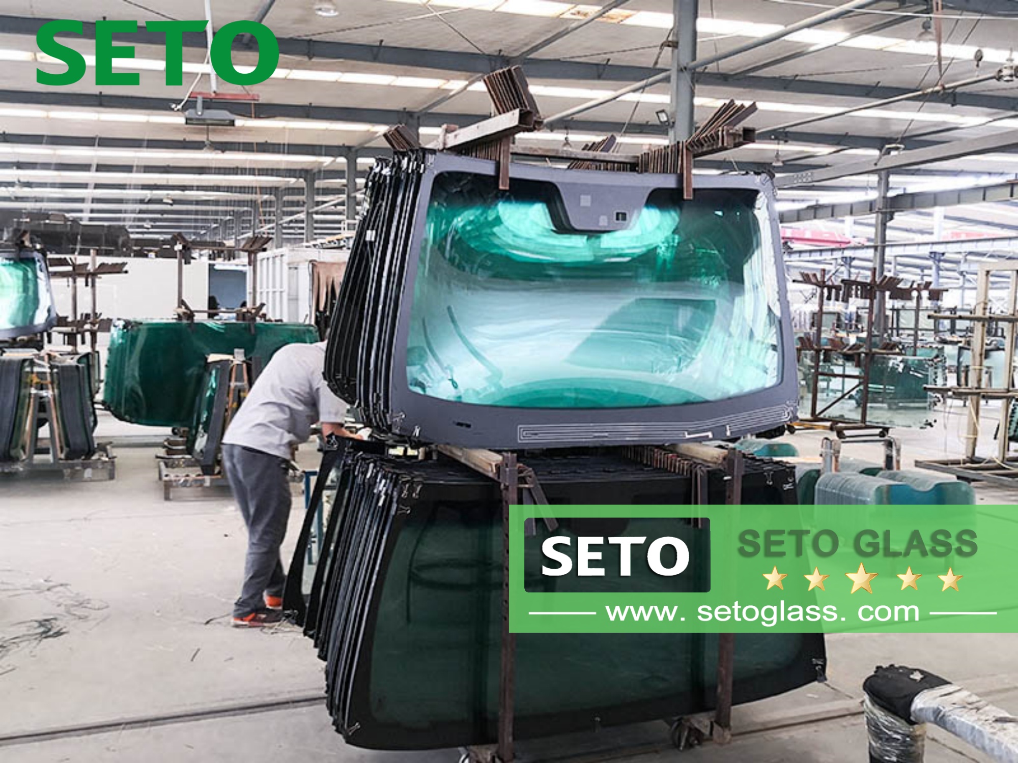 advanced car glass production line helps SETO develop better