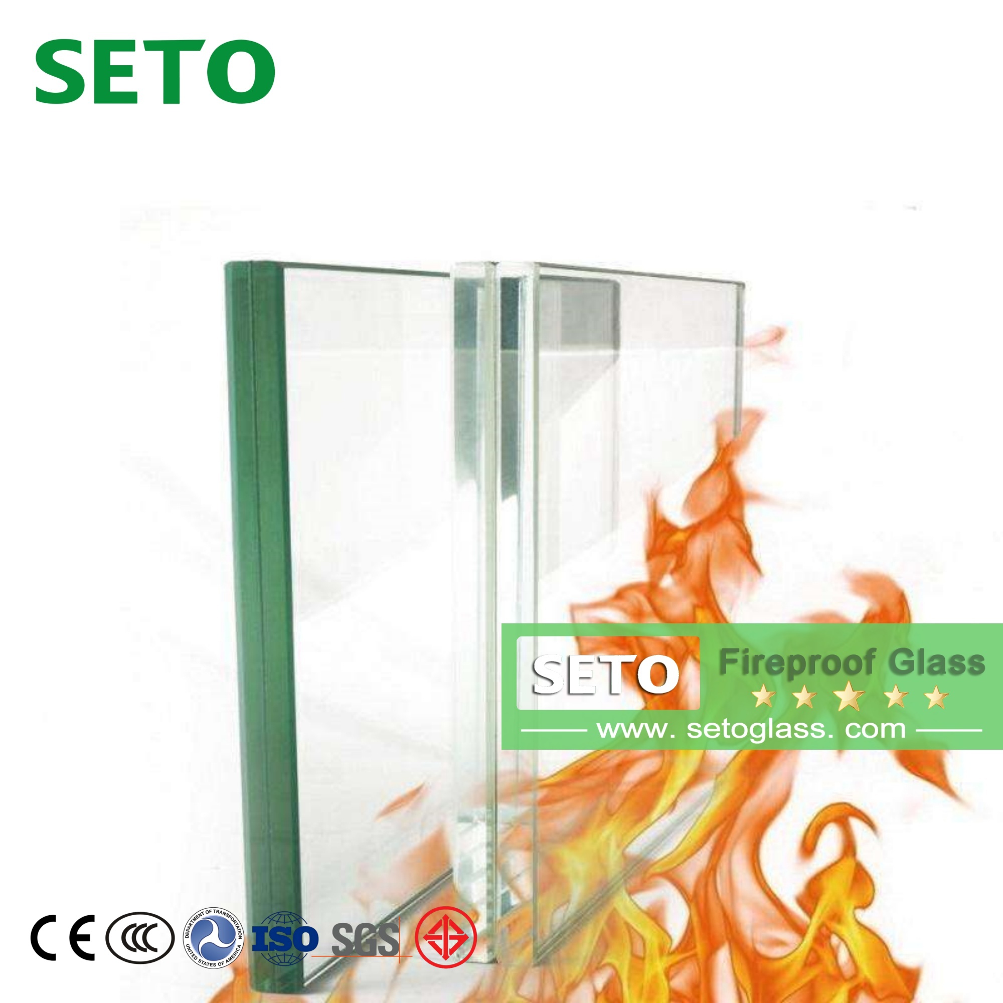 30min 60min 90min 120min Fireproof glass Fire-Resistant Glass for Building