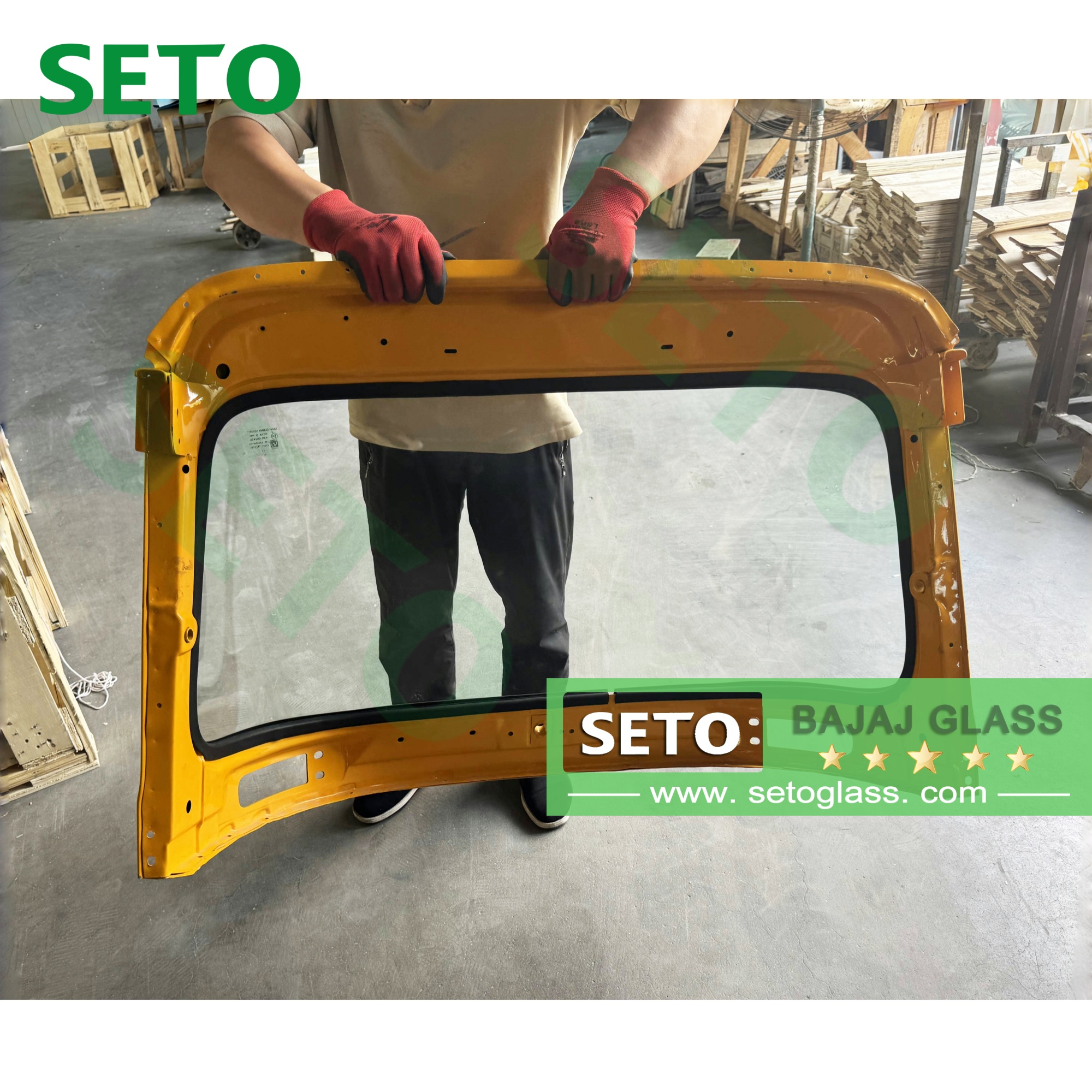 Moto Bajaj Glass Bajaj Re 205/225 Spare Parts Front Windshield Windscreen Glass