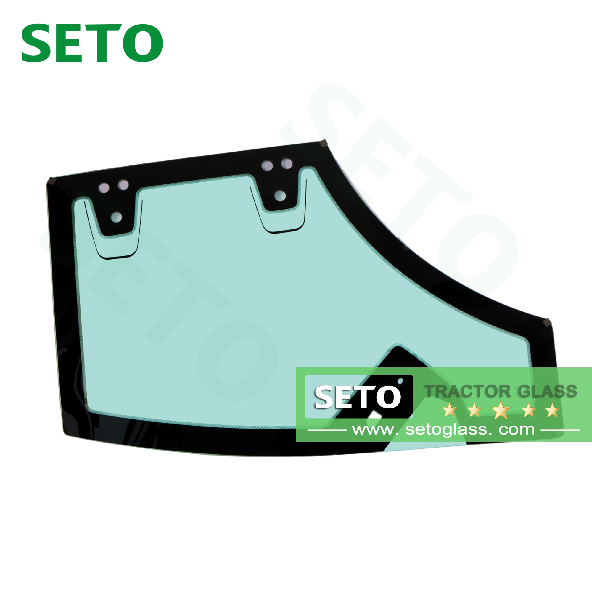 China Tractor Auto Windshield Glass Agricultural Vehicle Glass Tractor Side Door Window Glass