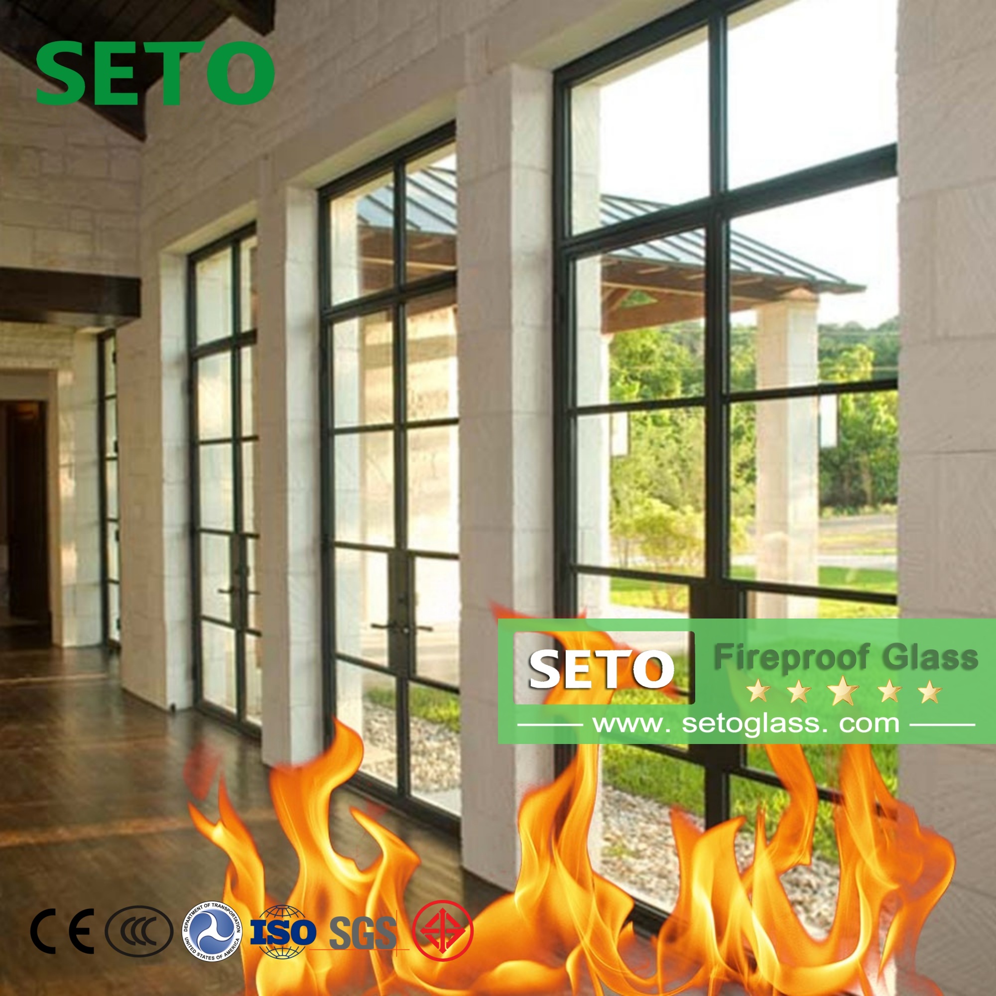 30min 60min 90min 120min Fireproof glass Fire-Resistant Glass for Building