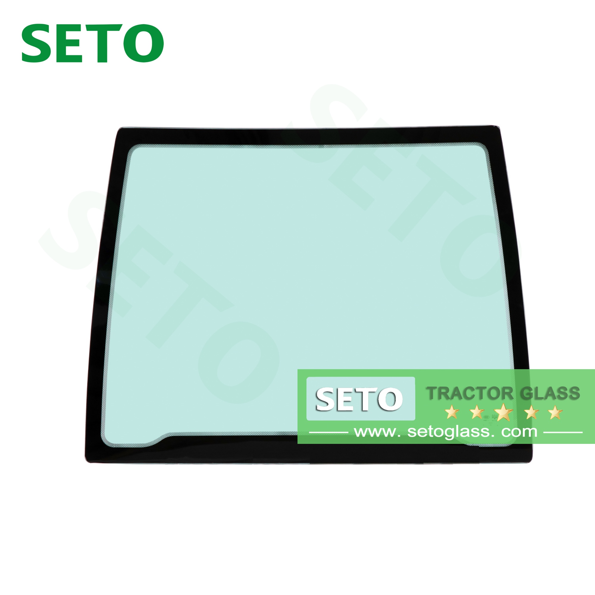 China Tractor Auto Windshield Glass Agricultural Vehicle Glass Tractor Side Door Window Glass