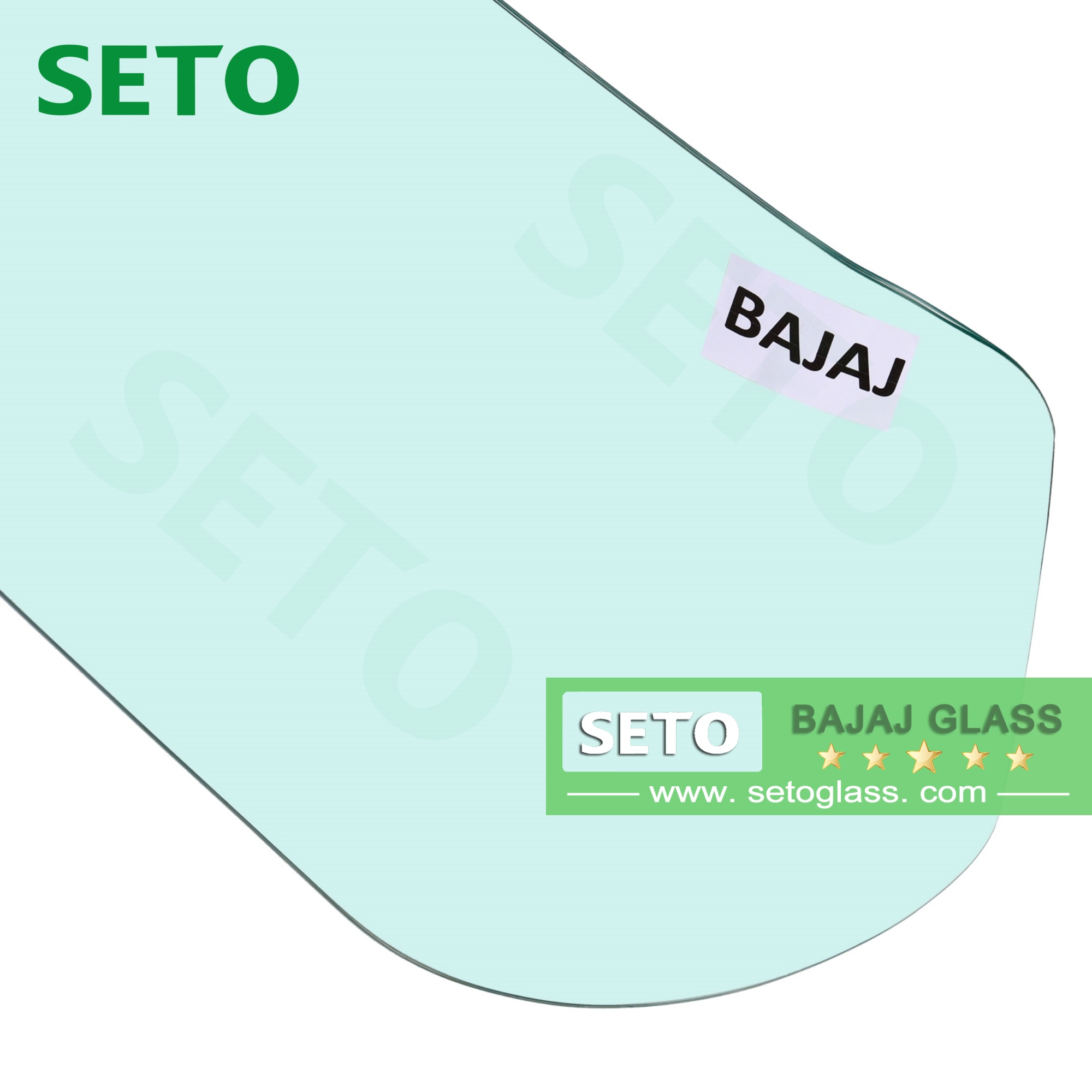 Hot Curved Laminated Bajaj Three Wheeler Tricyle Windshield Glass Bajaj 225 Windshield 