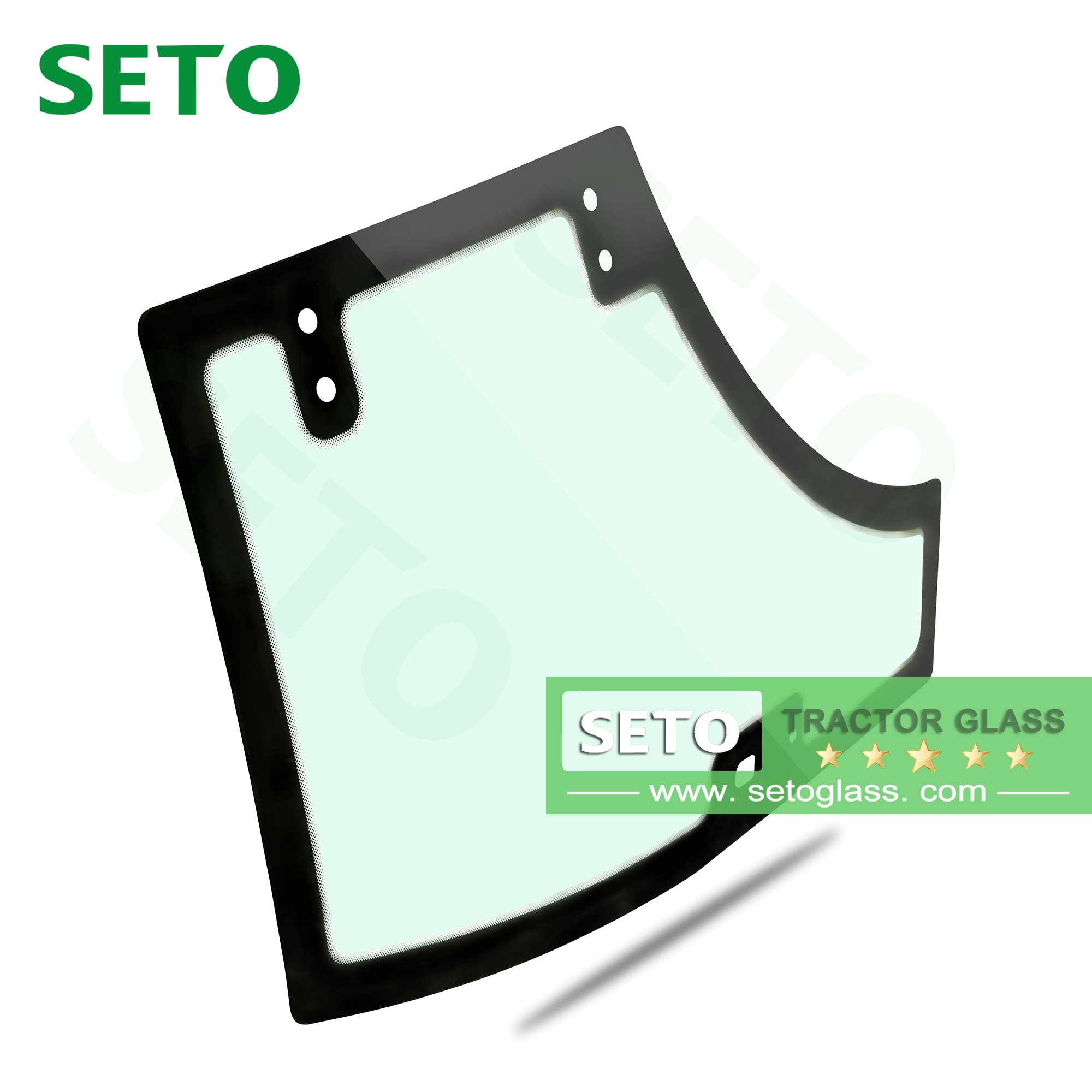 Tractor Cab Glass Tempered Safety Side Door Window Glass 