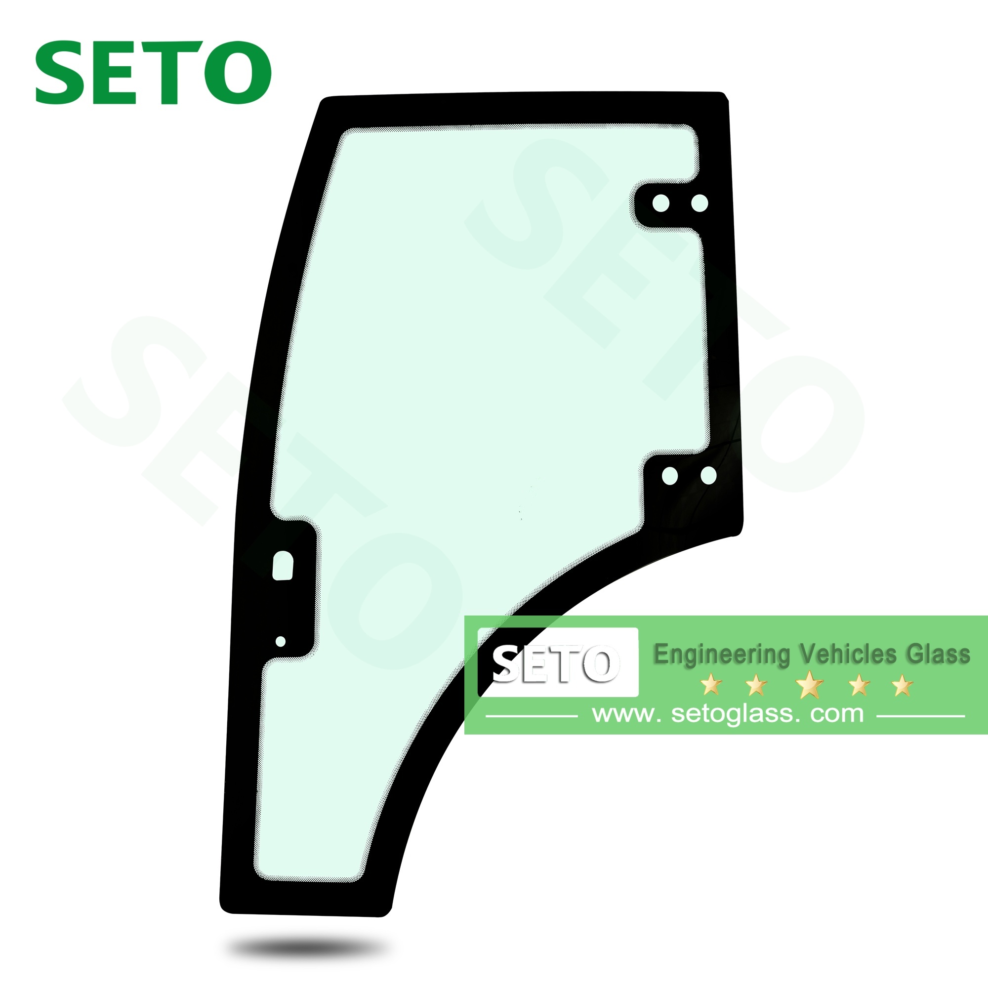 Tempered Earthmover/Pushdozer/Bulldozer Windshield Glass Engineering Vehicle Glass