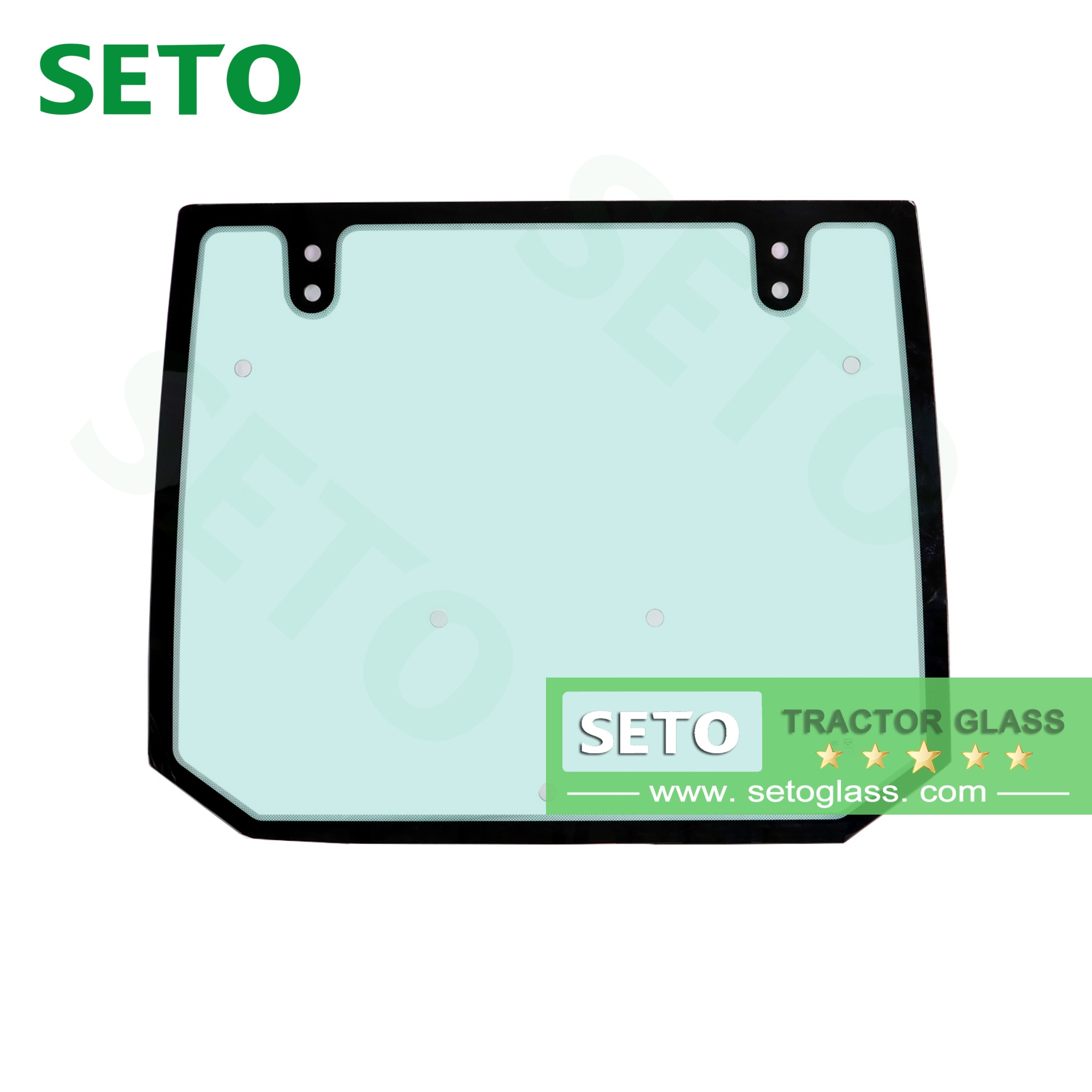 China Tractor Auto Windshield Glass Agricultural Vehicle Glass Tractor Side Door Window Glass