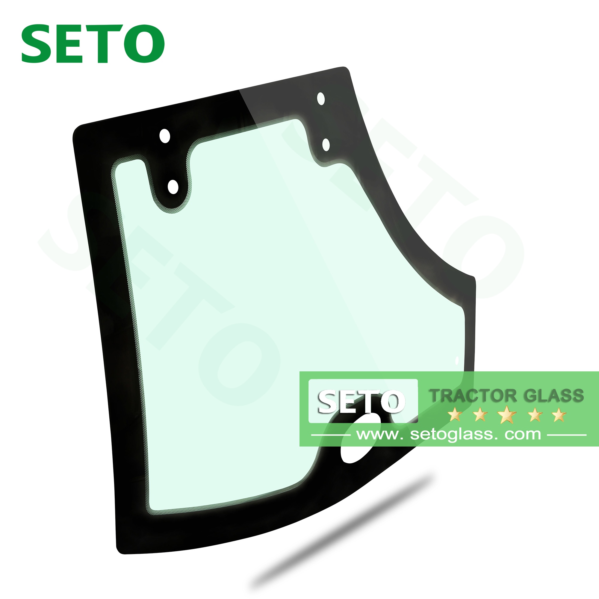 Tractor Cab Glass Tempered Safety Side Door Window Glass 