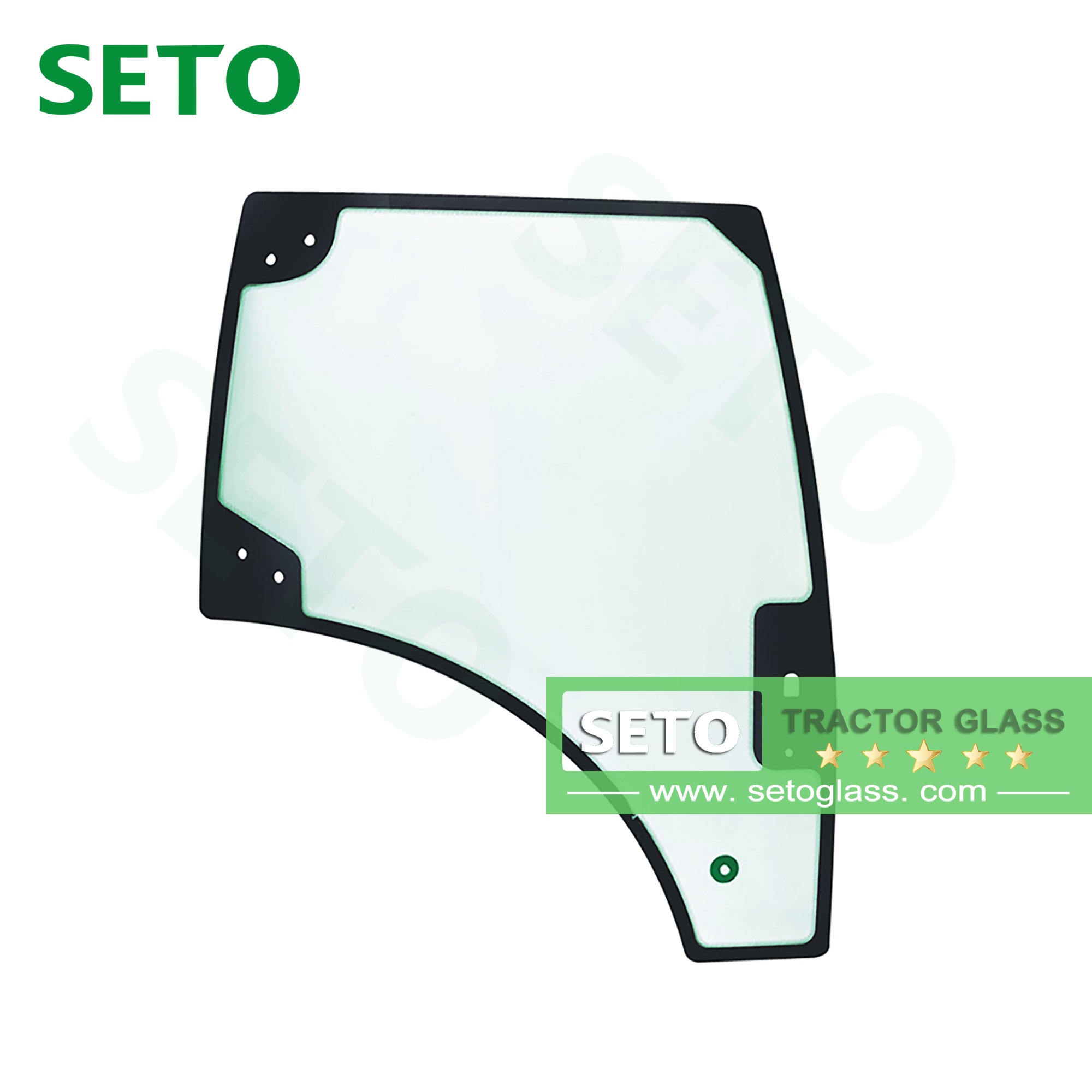 Tempered Engineering Vehicles Windscreen Glass Digger Excavator Windshield Glass