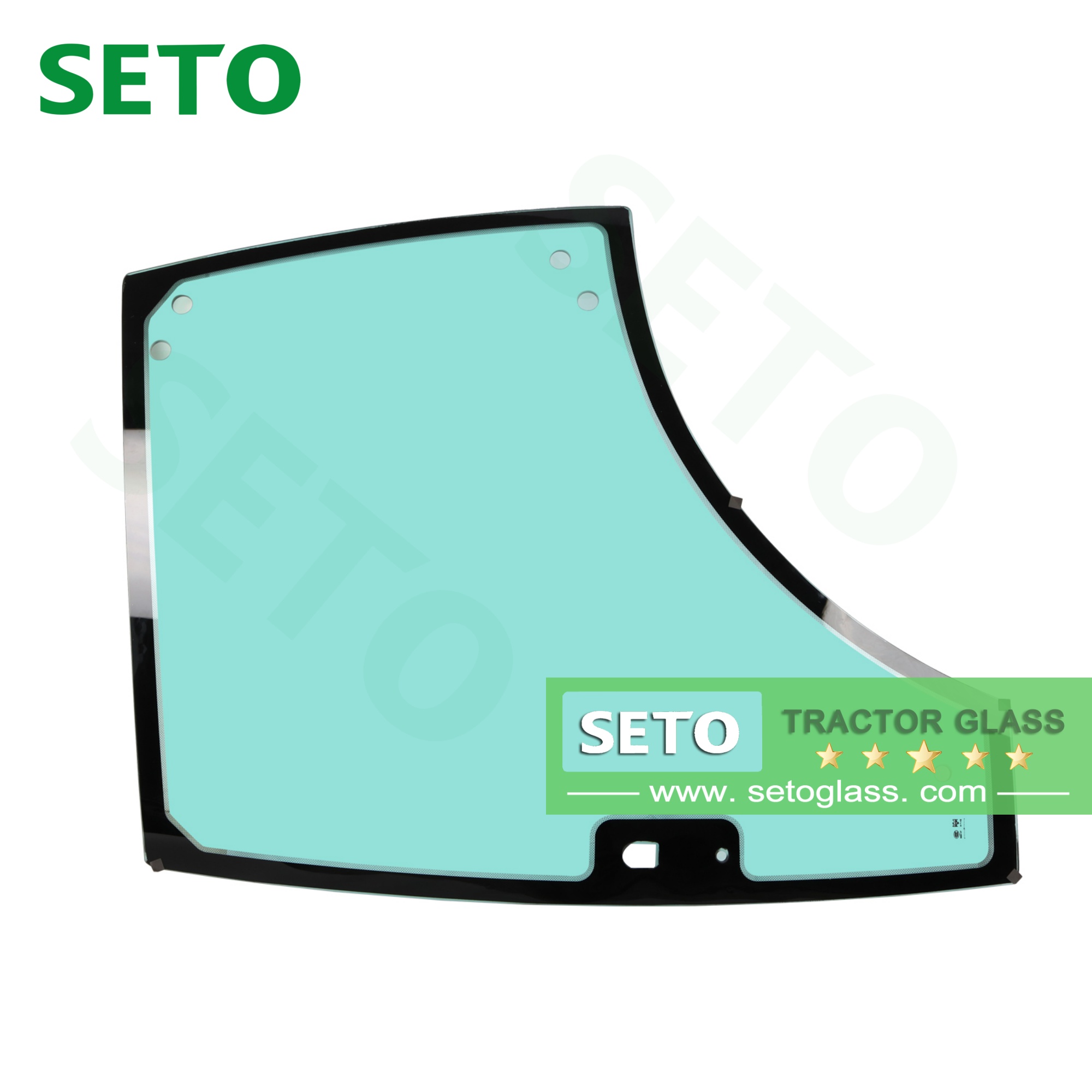 China Tractor Auto Windshield Glass Agricultural Vehicle Glass Tractor Side Door Window Glass