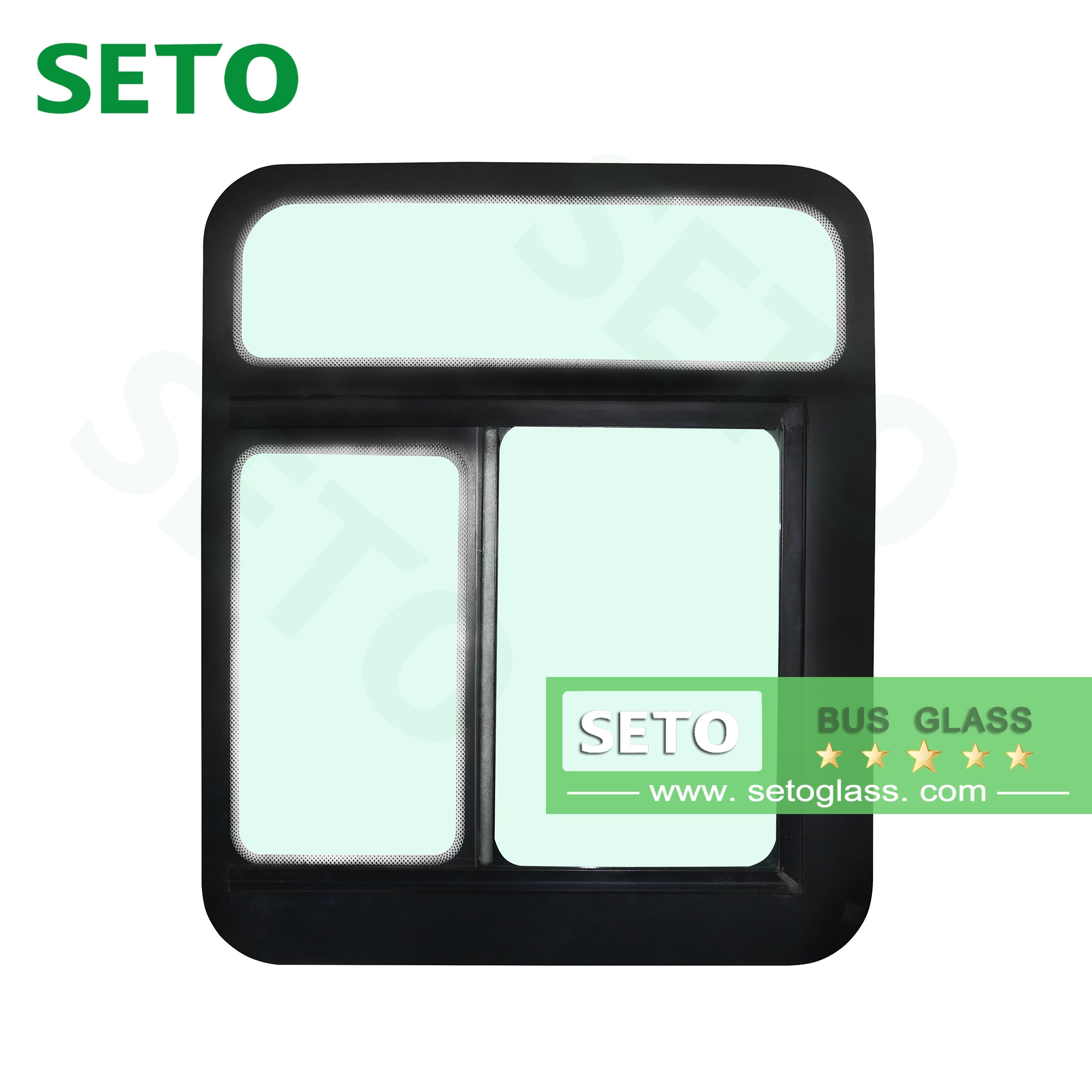 China Laminated Bus Windshield Tempered Bus Pats Bus Side Window Glass for Yutong Hiace